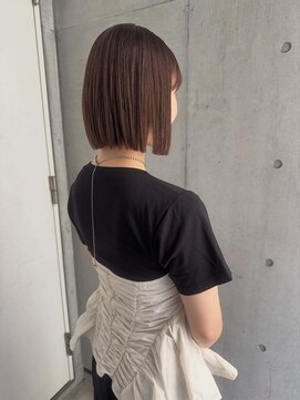 ユノ(juno) 縮毛矯正×艶ストレートボブ