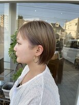 フー バイ セリナ(Fuu.by serina)&nbsp;ブリーチカラー◎ くすみベージュショート