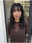 暗髪パーマ◎黒髪パーマ×ニュアンスパーマ×ウェーブパーマ