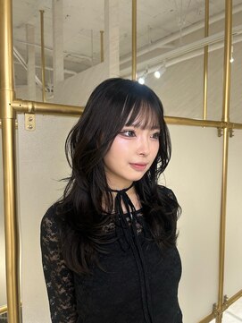 ミヨン 京橋店(miyon) 韓国レイヤーカット×暗髪カラー×髪質改善