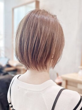 セイドット リー(Say. Ree) say.ショートボブひし形ショートローズブラウン暗めカラー