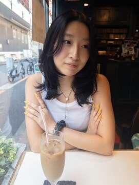 ベンジー オウン 代々木上原店(benji own) 顔まわりレイヤー　ダークグレー