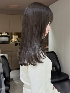 メゾンマイル 恵比寿(maison mile) オリーブグレージュ/透明感カラー/レイヤーカット/恵比寿駅