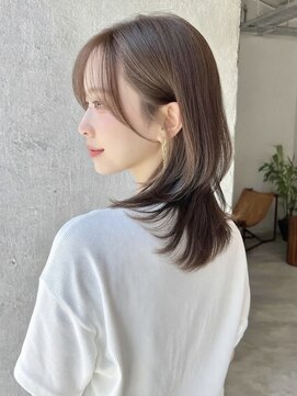 トーン 上大岡(tone.) ミディアムレイヤー”レイヤーカット*髪質改善*春感ベージュ