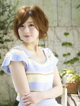 ロンド ルージュ 銀座店(Lond rouge) 【Rouge】甲斐紀行 大人キレイな上品ショコラカラーボブ