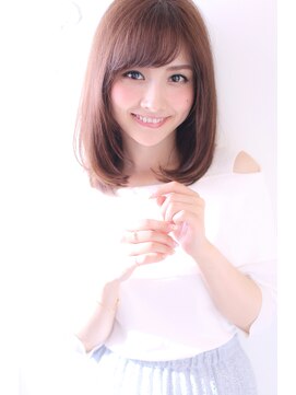 アリスバイアフロート 自由が丘(ALICe by AFLOAT) ひし形小顔ミディ（ワイドバングくびれミディモーブカラー）