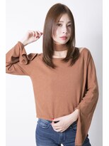 エスアンドエフ美容室 松富店(S&F) 大人かわいいストレートセミディ