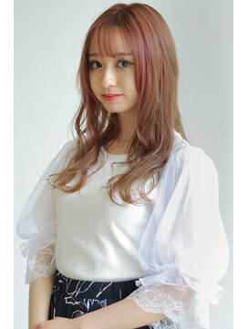 マアムジー 笹塚店(ma'am Zee) 【ma'am Zee栗栖】全頭ブリーチ×ベージュピンク