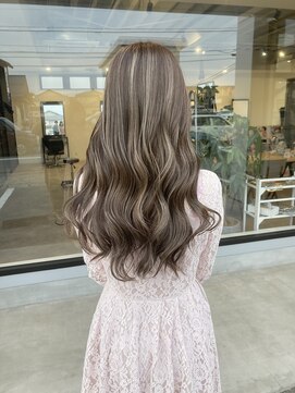 ナンバー(number+) 20代30代ハイライトバレイヤージュブリーチ立体感透け感