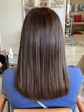 アシャ ヘアー ソリューション 神戸店(asha hair solution) 20代30代40代◆くすみカラーで透明感アップ♪ストレートロング