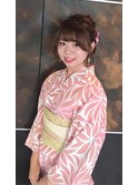 浴衣+ヘアセット