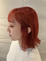 リー 京橋(Lee)&nbsp;【Lee京橋】ボブ×オレンジレッド