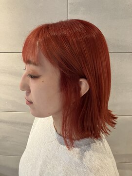 リー 京橋(Lee) 【Lee京橋】ボブ×オレンジレッド