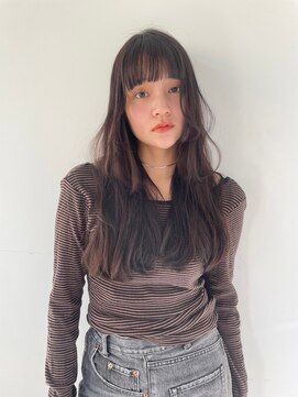 ヘアサロン ガリカ 表参道(hair salon Gallica) 【SAKI】ナチュラルロングレイヤー/ワイドバング/顔周りレイヤー