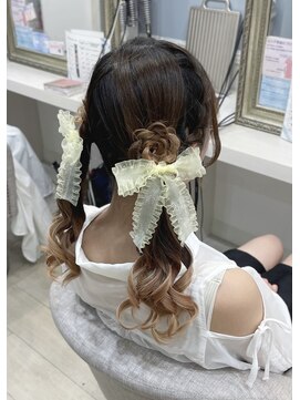 アリエス 渋谷駅東口店(Aries) お花のツインテール♪