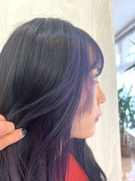 スウィッチグラン(hair salon switch grand) フェイスフレーミング×パープル系