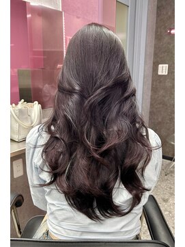 ランズ(LANDS) ラベンダー×レイヤー【韓国ワンホンヘア 大阪 梅田】