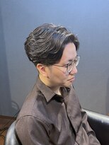 ビーダンディー(Bee dandy) ビジネスツーブロック デザインパーマ かきあげアップバング