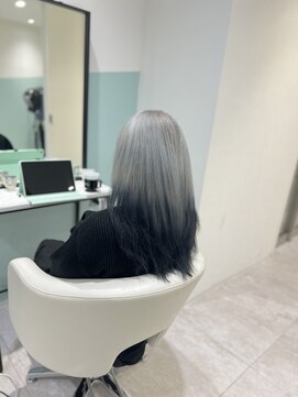 テン(天 ten) グラデーションカラー×ホワイト×ブルーブラック