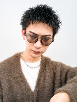 ロンドアンメゾン 原宿(Lond un Maison.)&nbsp;スパイキーショート/ブルーブラック/フェザーパーマサーフカール