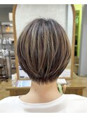30代40代50代/大人ショートボブ/白髪ぼかし/髪質改善(塩谷)