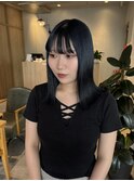 暗髪ブルーブラック☆彡