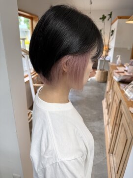 ヘアーデザインサロン スワッグ(Hair design salon SWAG) ホワイトピンクインナーカラー