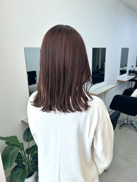 パール(Pearl) カシスレッドカラー/外ハネボブ/透明感カラー