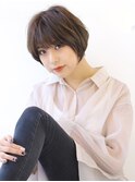 暗めカラーダークブラウン大人ショート