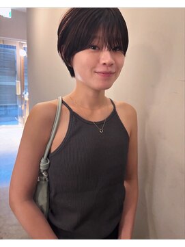 ニュアンスショート×まろみブラウン