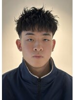 グラッシー(GLASSY)&nbsp;テーパーフェード/ピンパーマ/スパイキーベリーショート＃