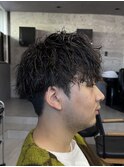 メンズパーマ/ニュアンス/フェザー/フェード/眉毛/バーバー