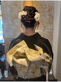 成人式 ヘアセット まとめ髪 辻堂