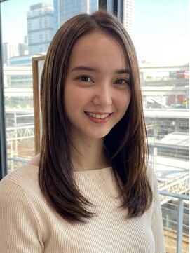 ランド(RaND) ミディアムレイヤーカットハッシュカット大人ガーリー髪質改善