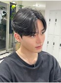 毛流れセンターパート/シースルバング/韓国メンズヘア/20代30代