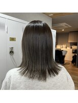 エーバイフー 江坂店(A BY WHO) A BY WHO江坂/外はねスタイル/透明感カラー/オリーブベージュ