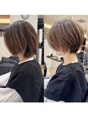 30代40代50代ショート白髪ぼかし銀座丸みくびれ井