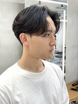 ニコ トウキョウ 渋谷(nico TOKYO)&nbsp;メンズセンターパートウルフセンターパートニュアンスパーマ襟足