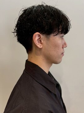 オレンジペコ(orange peco) ツーブロック マッシュショート ニュアンスパーマ メンズ 20代