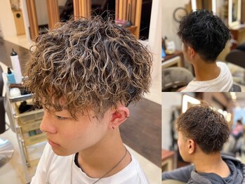 アリレイナ 衣笠店(ARIREINA)の写真/【JR衣笠駅徒歩3分】メンズ必見！人気のパーマで印象changeしてみませんか？ダメージレスに決まる髪へ…！