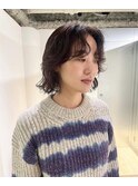 くせ毛風緩めのボブパーマ