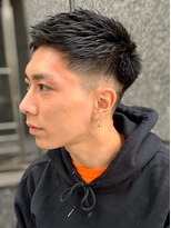 フランクスバーバー アンド ビアークラブ(FRANK'S BARBER and BEER CLUB) コンマヘアかき上げヘアショートレイヤー七三オールバックr