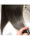 透け感暗髪☆ブリーチ無しでも透け可愛くサラサラを☆