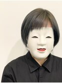 【coma中野】くびれショートボブ＿シースルーグレージュ