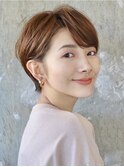 トップふんわり耳掛けショート/スタイリング簡単/30代40代