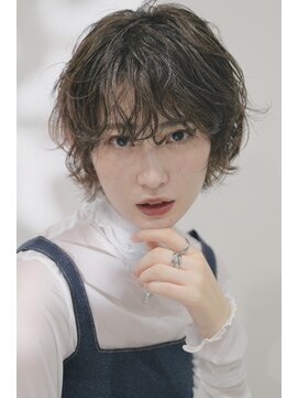エンクス(enx) ショートウルフ×無造作パーマ