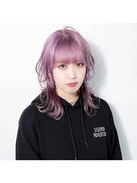 フロー 柏店 92(FLOW) ロングウルフ × ラベンダーピンク 【 Ver. 柏 】