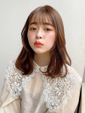 ガーデン 銀座(GARDEN) ガーリーレイヤーミディアム/ダブルカラー/インナーカラー/韓国