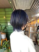 イェスオキナワ(yes okinawa)&nbsp;ブルーグレー系、マッシュウルフ