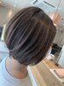 デザインカット＋マイクロバブルシャンプー#ショートボブ#酸性ストレート